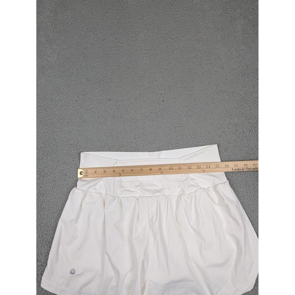 Halara Running Shorts Womens White High Waisted 2-in-1 Lined Pocket Athletic - Picture 10 of 11
